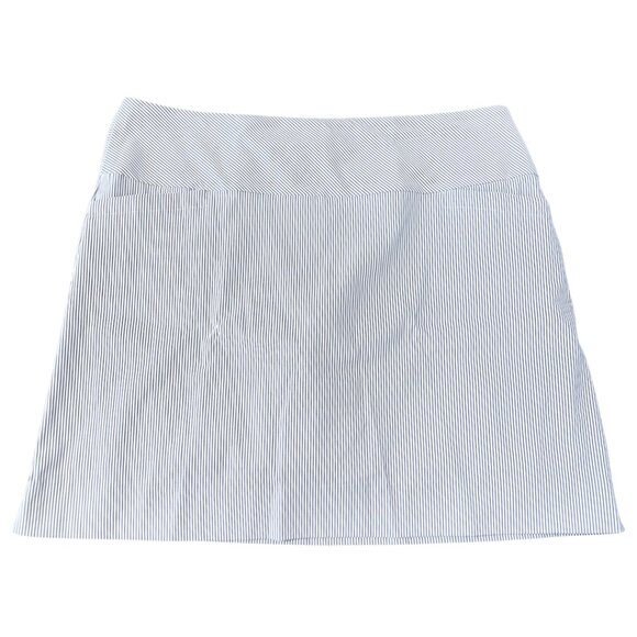 SC. & Co Stretch Skort Womens Size XL Blue Striped Preppy Golf Pickleball Tennis - Picture 1 of 10